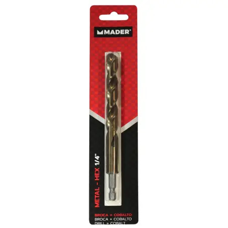 Broca Hex Para Metal Cobalto 14" 12mm  Mad MADER POWER TOOLS - 1230050591