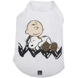 T-Shirt Branca/Sleeping Snoopy - L - Pescoço: 48cm/Peito: 70cm/ Dorso: 51cm - 1040240700