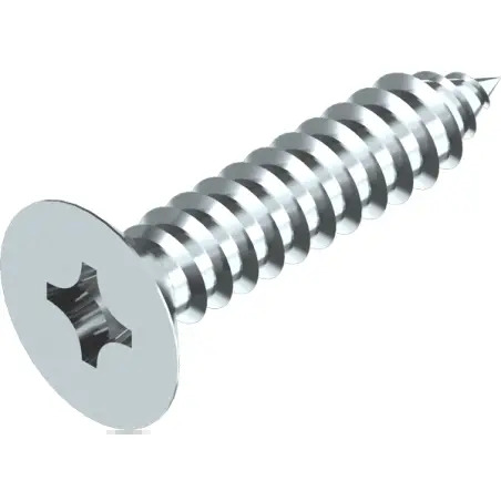 Parafuso Chapa Cabeça Chata PH Zincada DIN7982 100un Valpec - 3,5x16 - 1210110079