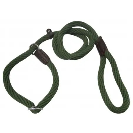 Trela Estranguladora em Algodão 16mm 175cm para Cão Valpec - Preto - 1040220263