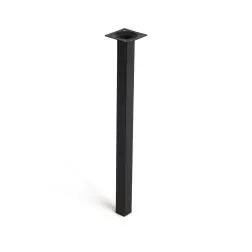 Pé Quadrado em Aço Preto - 10cm - 1160440099