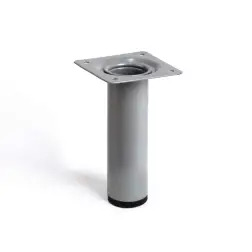 Pé Redondo em Aço Cromado Mate Rei - 10cm - 1160440109