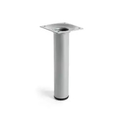 Pé Redondo em Aço Cromado Mate Rei - 10cm - 1160440109