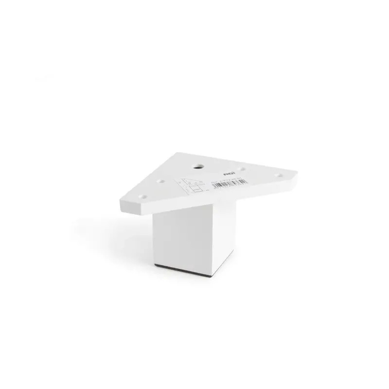 Pé Quadrado ABS Branco 40x40mm Rei