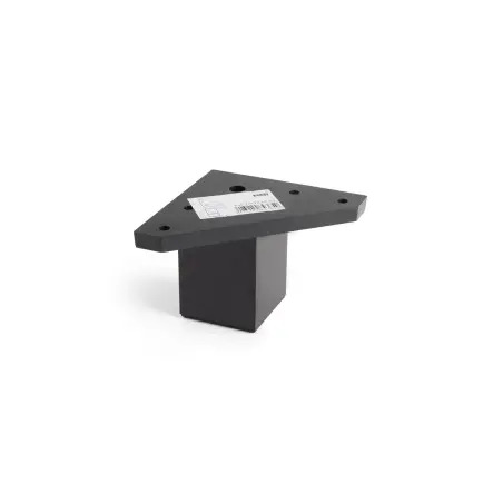 Pé Quadrado ABS Preto 40x40mm Rei - 6cm - 1160440131
