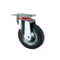 Roda em Borracha/Metal com Suporte Giratório Torneling