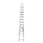 Escada Aluminio Tripla Degrau Quadrado Flux