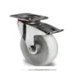 Roda em Nylon com Suporte Giratório com Travão Torneling