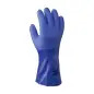 Luva de PVC Azul com Algodão 30cm Showa