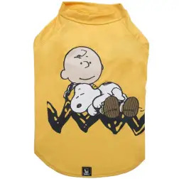 T-shirt Snoopy Sleeping Amarela - - XS - 1040240268