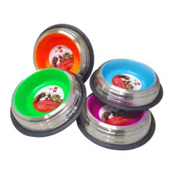 Comedouro Anti Derrapante Fluorescente  0.45lt Mei Go - Azul - 1040090249