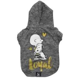 Sweatshirt Snoopy Grafite/Loyal Snoopy - XS - Pescoço: 24cm/Peito: 33cm/Dorso: 20cm - 1040240502
