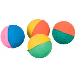 Bola em Borracha Macia 4,3cm para Cão Trixie - 4 Unidades - 1040060209