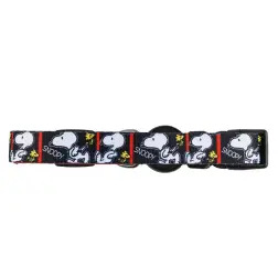 Coleira Preta/Frames Snoopy - XS - Circunf. Pescoço: 23-26cm - 1040080566