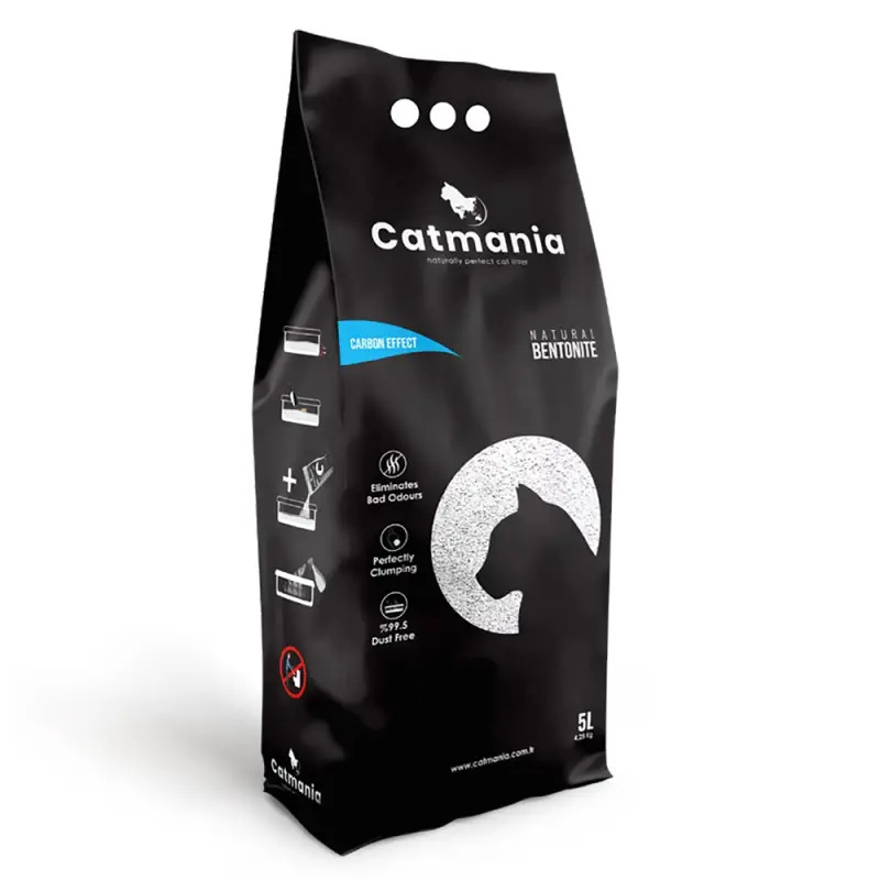 Catmania Litter Bentonite White Compact com Carvão Catmania Litter Bentonite White Compact com Carvão