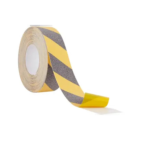 Fita Antiderrapante Preta-Amarela 50mm x 18,3mts Indasa - 1120040187