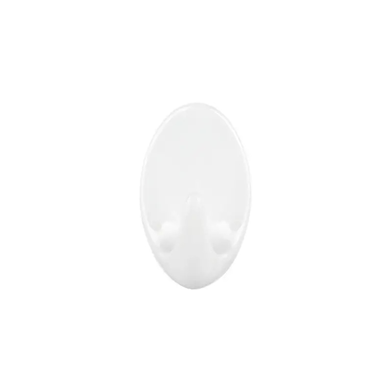 Cabide Adesivo Oval "L" Branco Cabide Adesivo Oval "L" Branco