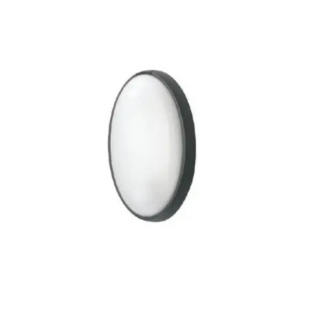 Aplique Oval 100W Cinza Valpec - 1310010004