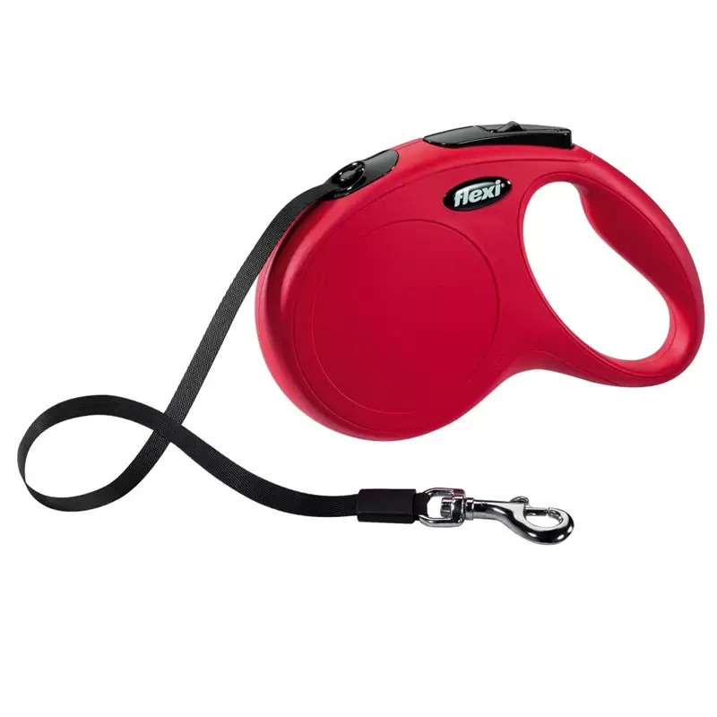 Flexi New Classic fita/tam. Xs 3 Mt / 12 Kg vermel Trixie