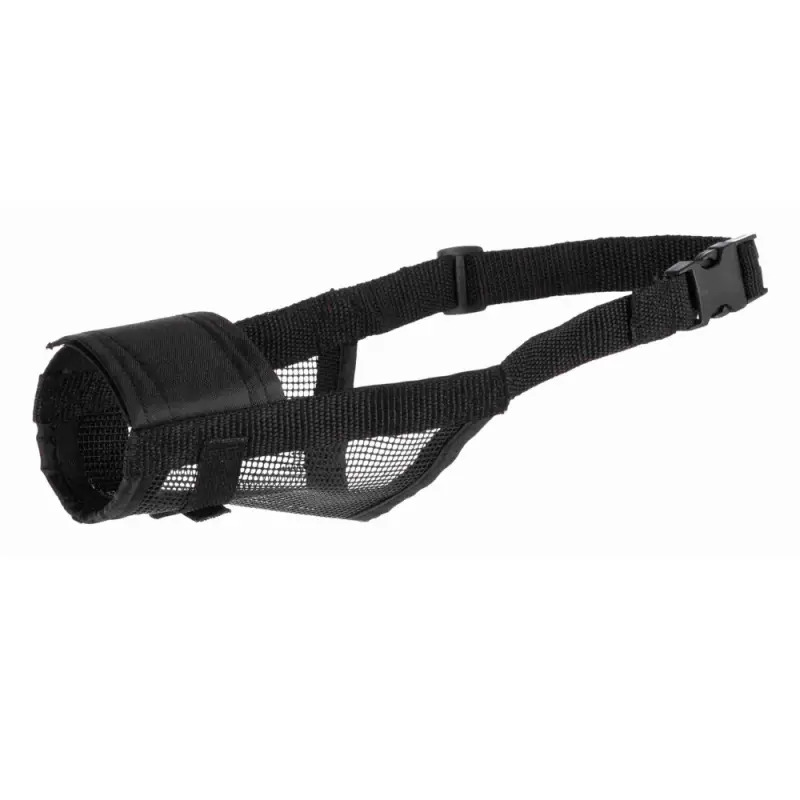 Açaime Ajustável com Rede em Nylon Preto Tam. M-L para Cão Trixie