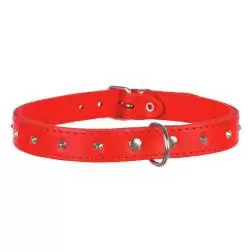 Coleira em Pele Cravos Basic para Cão - XS - 1040080183