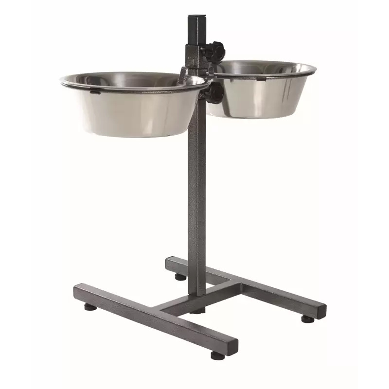 Suporte Duplo Regulável com 2 Gamelas 2,8lt para Cão Trixie Suporte Duplo Regulável com 2 Gamelas 2,8lt para Cão Trixie