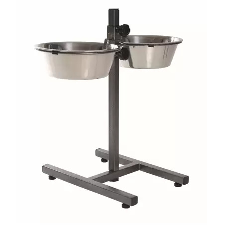 Suporte Duplo Regulável com 2 Gamelas 2,8lt para Cão Trixie - 0451259076