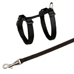 Peitoral e Trela Ajustável Em Nylon para Gato Junior Trixie - 0434041076