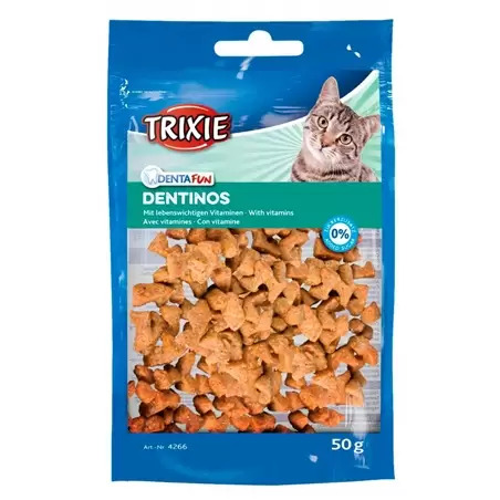 Snack Dentinos com Vitaminas 50gr para Gato Trixie - 1540260087
