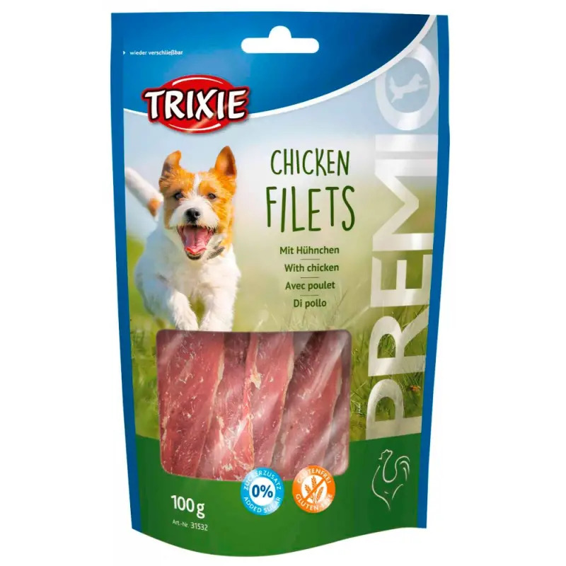 Premio Chicken Filets Light 100 Gr Trixie Premio Chicken Filets Light 100 Gr Trixie