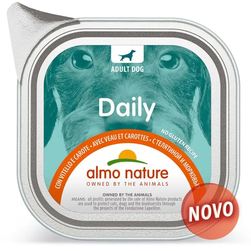 Almo Dog Daily - Vitela E Cenoura terrina 100 G Almo Nature
