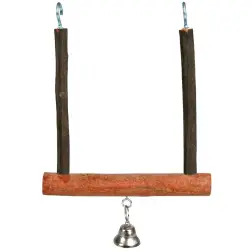 Baloiço Em Madeira Natural C/ Sino 12x15 Cm Trixie - 1040040005