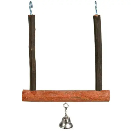 Baloiço Em Madeira Natural C/ Sino 12x15 Cm Trixie - 1040040005