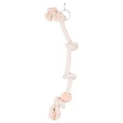 Baloiço Corda C/ Dois Nos E Bola De Madeira - 60 Cm Trixie - 1040190056