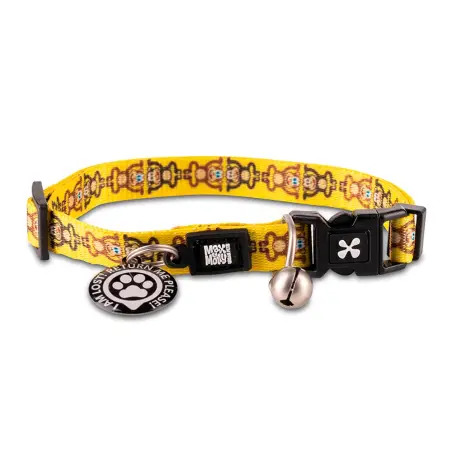 Coleira com ID Tag "Monkey Maniac" para Gato Max&Molly - 1040080424