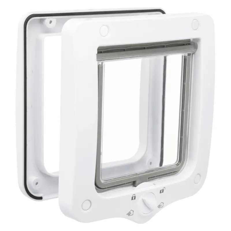 Porta Trixie 4 Funçoes P/ Gato 20x22 Cm branco Trixie