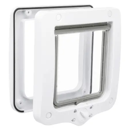 Porta Trixie 4 Funçoes P/ Gato 20x22 Cm branco Trixie - 1040480007