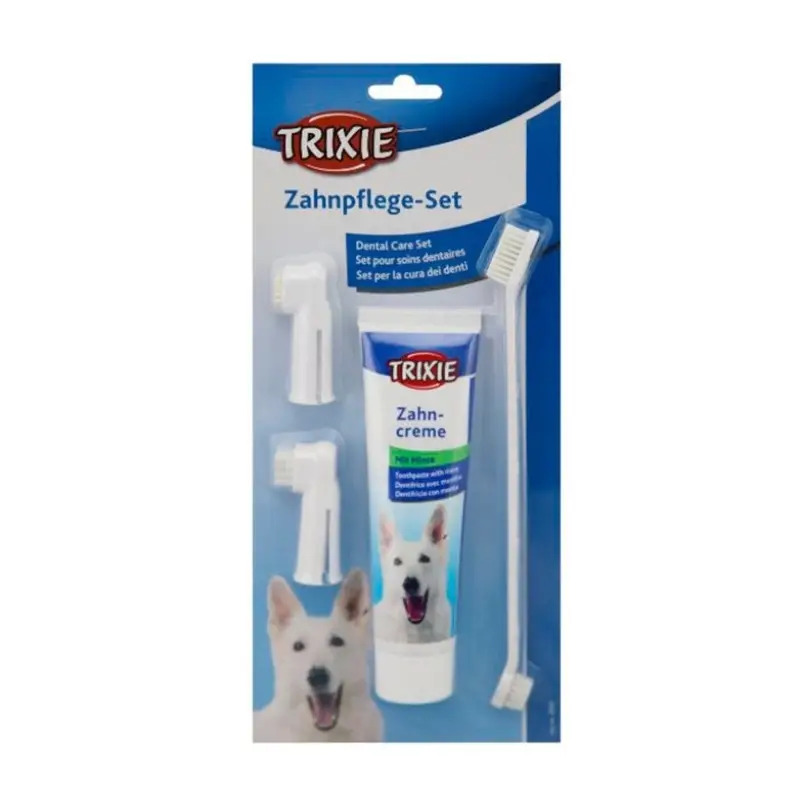 Conjunto de Higiene Dentária para Cão Trixie