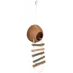 Casa Simples De Coco Para Ratos E Hamsters - Ø13x56Cm Trixie - 1040160064
