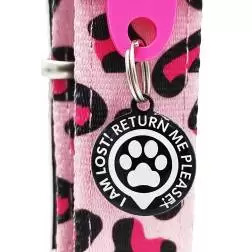 Max & Molly - Coleira C/ Id Tag "leopard Pink" ta Max&Molly #5 - 1040080826