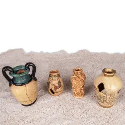 Decoraçao Aquario - Vaso Egipcio Med. 8x8x13 Cm Vadigran #1 - 1040350250