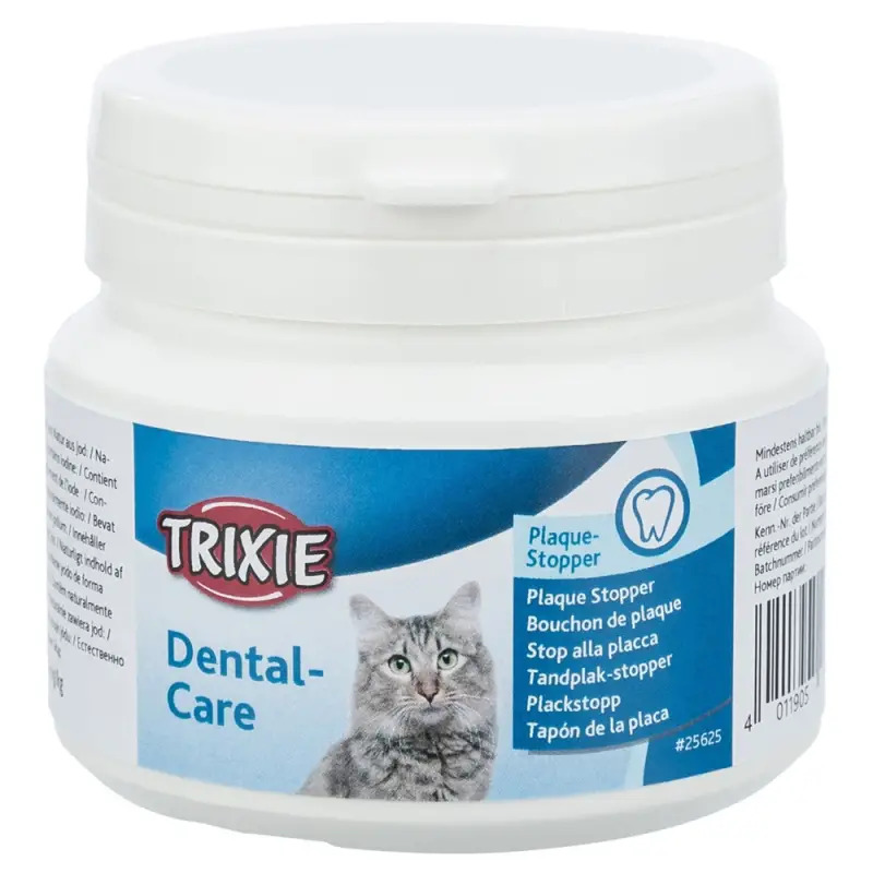 Plaque Stopper - Po Dentario P/ Gatos 70 Gr Trixie