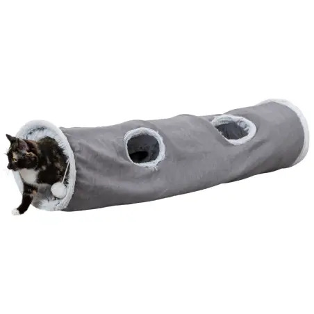 Tunel De Brincar harvey” Em Pelucia Ø27x116 Cm cinz Trixie - 1040060625