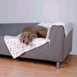 Manta cobertura Sofa "lingo" 150x100 Cm branco/beg Trixie - 1040310053
