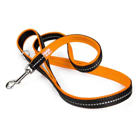 Trela Julius "powair" preto/laranja 120 Cm mosq Julius-K9 - 1040221001