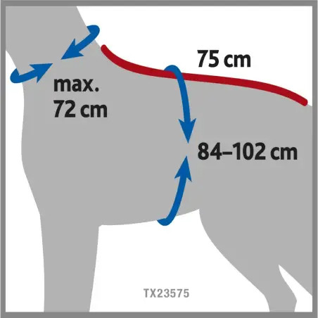 Robe Para Banho Tam. Xl – 70 Cm cinza Trixie - 1040490009