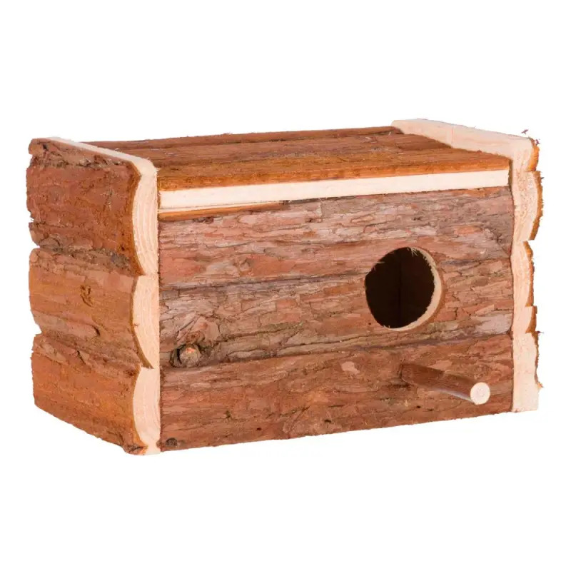 Ninho Em Madeira Natural P/ Caturras 30x20x20 Cm Trixie