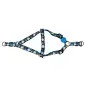 Peitoral Azul/Xadrex Snoopy