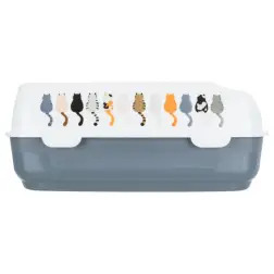 Toilete "delio" cinza/branco Trixie - 1050130013