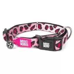 Coleira com ID Tag "Leopard Pink" - S - 1040080686